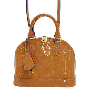 Louis Vuitton Monogram Vernis Leather Alma handbag patent leather Brown
